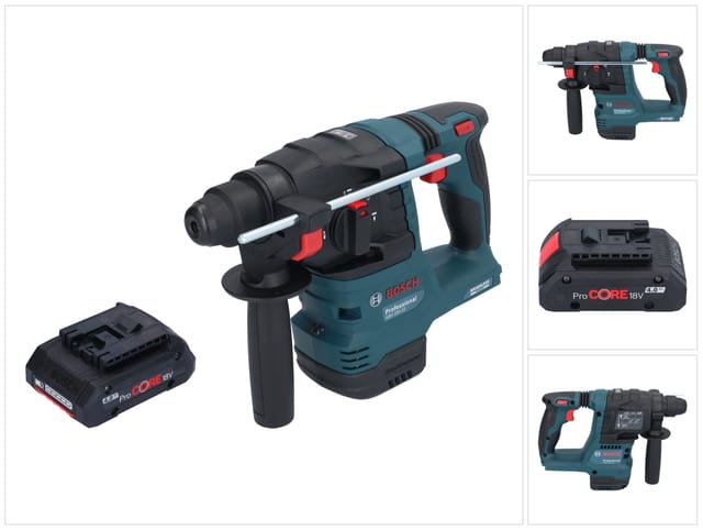 Bosch gbh 18V-22 Professional Akku Bohrhammer 18 v 1,9 j sds Plus Brushless + 1x ProCORE Akku 4,0 Ah - ohne Ladegerät