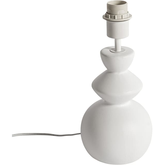 Design-Tischlampe aus weißer Keramik 15 cm ohne Schirm – Alisia