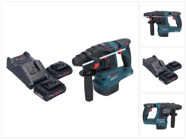 Bosch Gbh 18v-22 Professional Akku Bohrhammer 18 V 1,9 J Sds Plus Brushless + 2x Procore Akku 4,0 Ah + Ladegerät