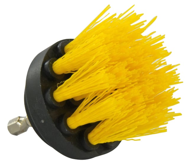 Tivoly - Flache Polypropylenbürste • Ø50 mm • Weicher Draht • Einfache Reinigung Alle Materialien ohne Kratzer • für Bohrer