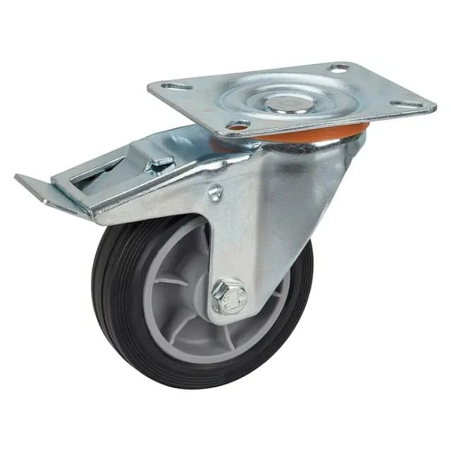 Lenkrolle tpe PP-Felge Feststeller 100 mm 70 kg - Dörner+helmer
