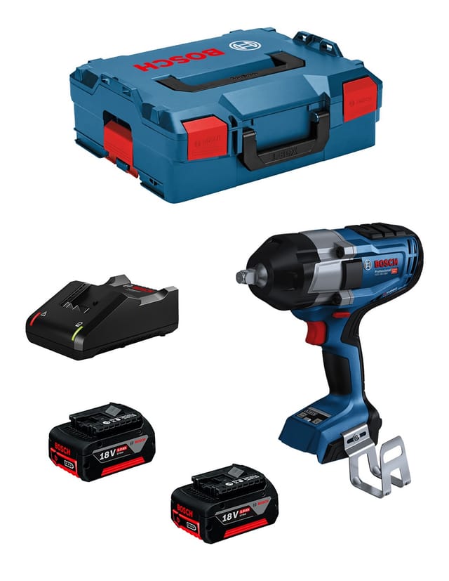 Bosch Werkzeug - 18V Akku-Schlagschrauber, 2x 1,5 Ah Li-Ion Akku, Ladegerät 06019J8304