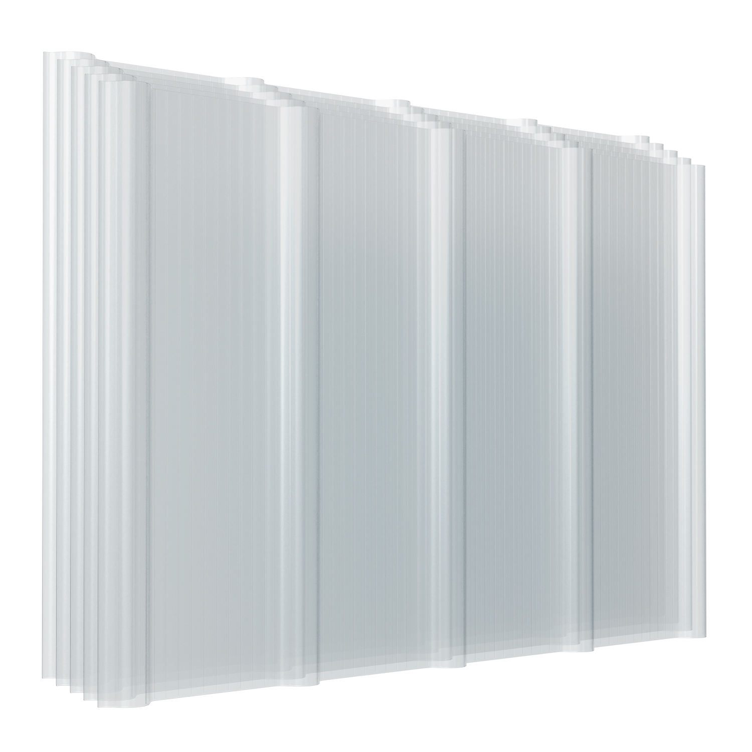 Tolletour 5x Klare Frp Dachplatten 90x60 Cm 1 Mm Trapezprofil, Uv- & Wetterfest, Hagelsicher, Mit Schrauben Für Gewächshaus Carport