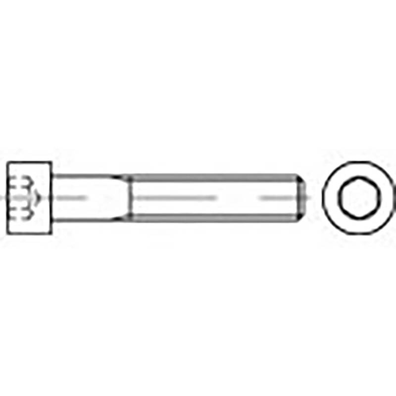 [neuwertig] B-ware Toolcraft Zylinderkopfschraube M5 8mm Innensechskant Din 912 Stahl 500 St.