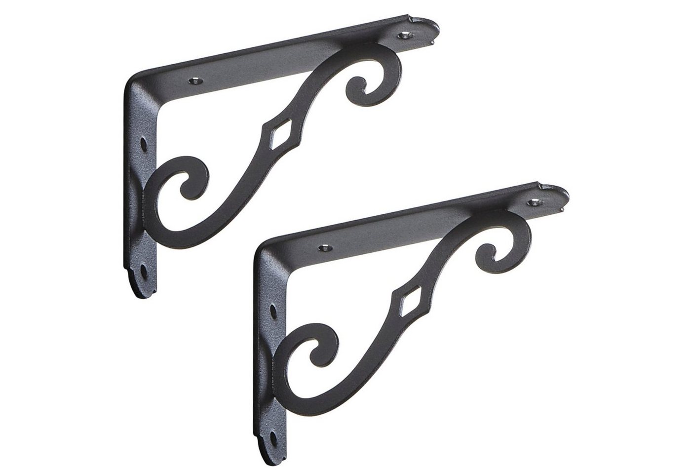 So-tech - sotech Regalkonsole blackline ii schwarz Tragkraft bis zu 30 kg / Paar 12,5 x 9 x 2,5 cm, 2 Stück Bild 4