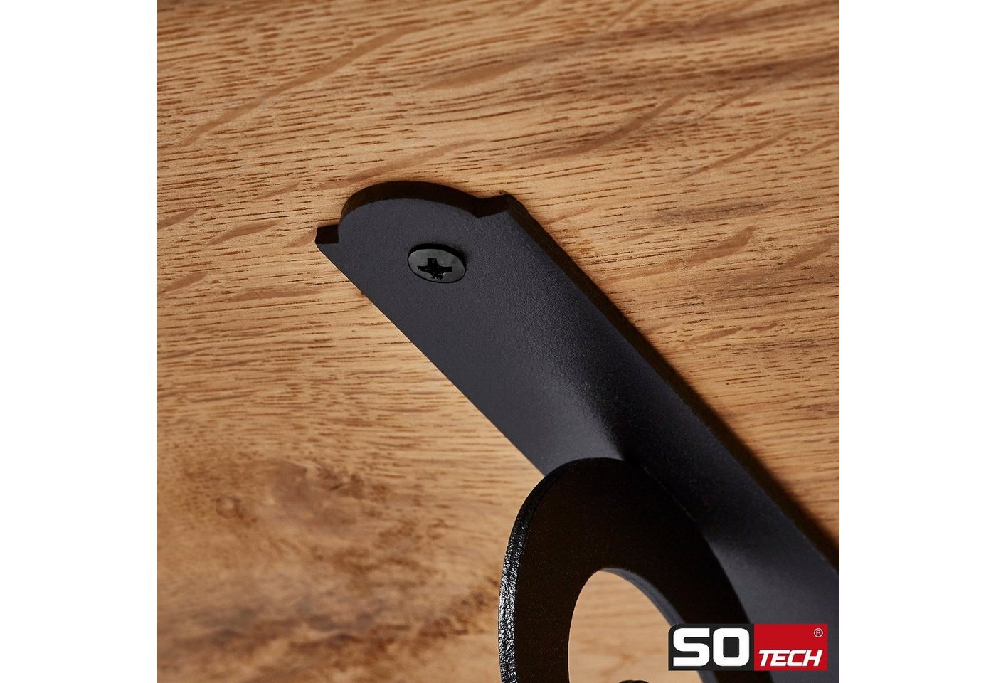 So-tech - sotech Regalkonsole RK17 schwarz Tragkraft max. 30 kg pro Paar 125 x 90 mm Bild 4