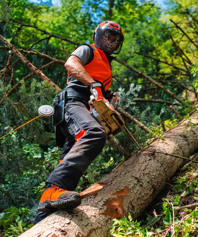 KOX Schnittschutzhose Duro 3.0 Anthrazit/Orange Größe 48