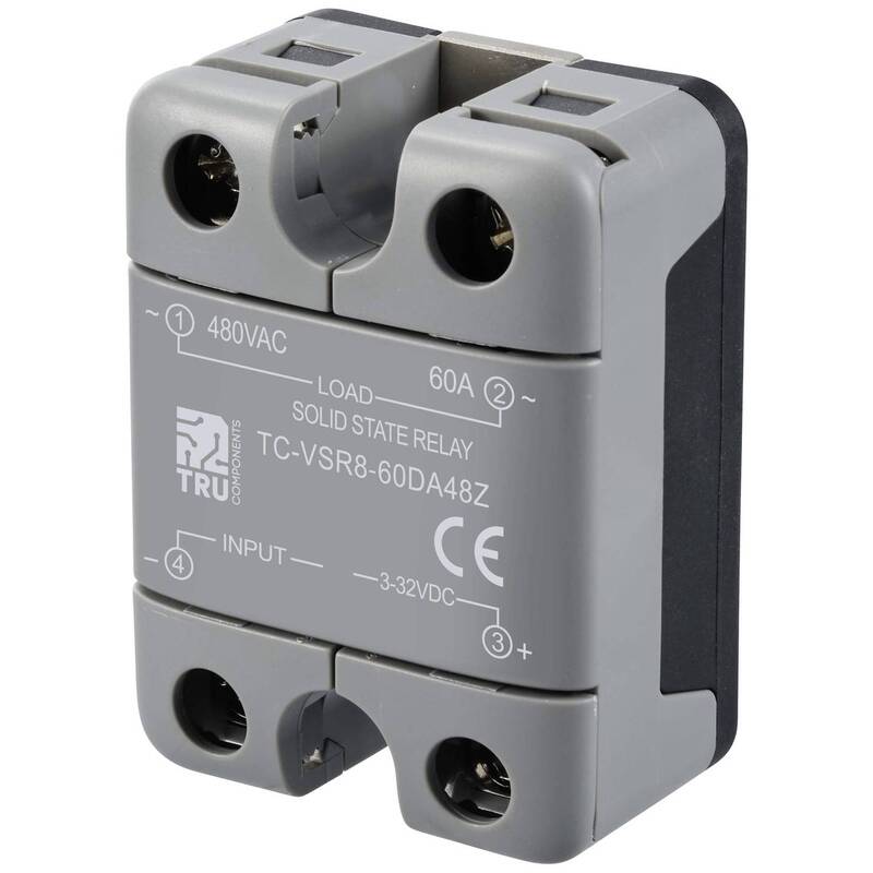 [neuwertig] B-ware Tru Components Halbleiterrelais Tc-vsr8-60da48z 60a 480v Ac