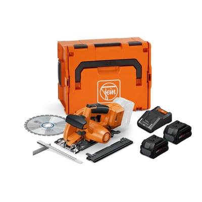 Fein - Akku-Handkreissäge-Set für Metall f-iron Cut 57 as, 2x 8,0 pc und Ladegerät in l-boxx