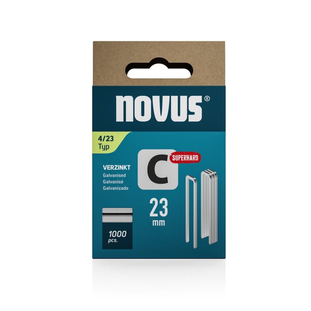 Novus - Steinel Schmalrückenklammern c Typ 4 23mm 1000 Stück - 042-0803