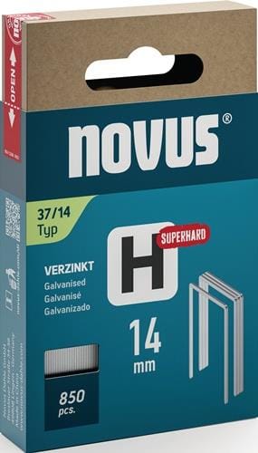Novus - Feindrahtklammer h Typ 37 Klammerbreite 10,6 mm 14 mm 0,75 mm superhart