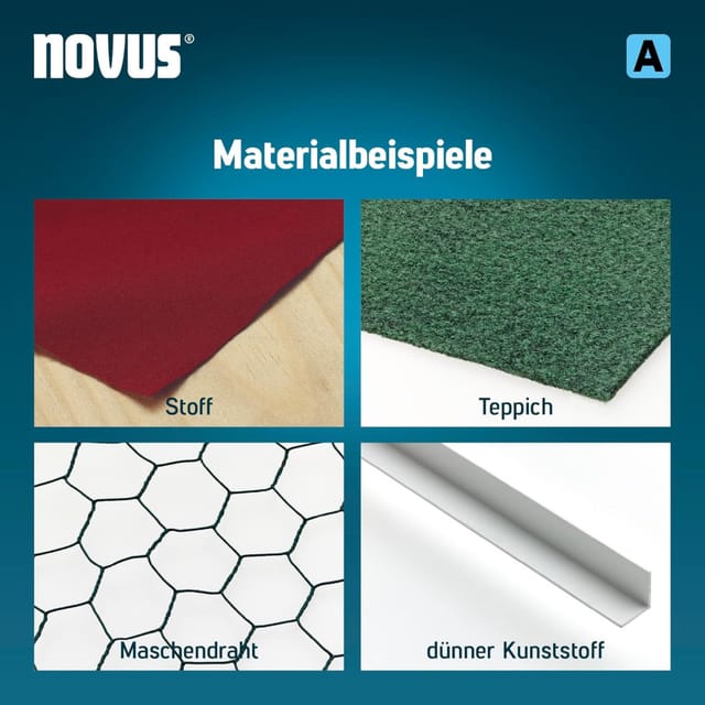 Novus - 800 Stück Feindrahtklammern a Typ 53 8 mm hart verzinkter Stahdraht