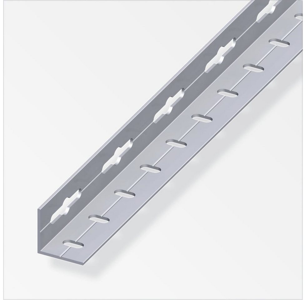 alfer Winkel 1 m, 15.5 x 1.5 mm Aluminium roh blank Winkelprofil