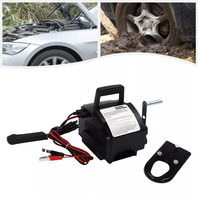 Elektrische Seilwinde mit Motorwinde Bootswinde Winde Seilzug 12V 906KG dhl