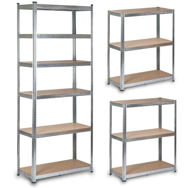 Lagerregal aus Metall 222 x 90 x 40 cm Humberg HR-814