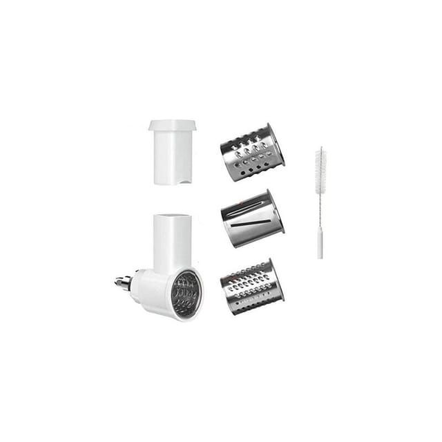 Gemüseschneider-Zubehör für KitchenAid-Küchenmaschine, Käsereibe, Gemüsereibe mit 3 Edelstahlklingen, Gemüseschneider-Reibe-Zubehör