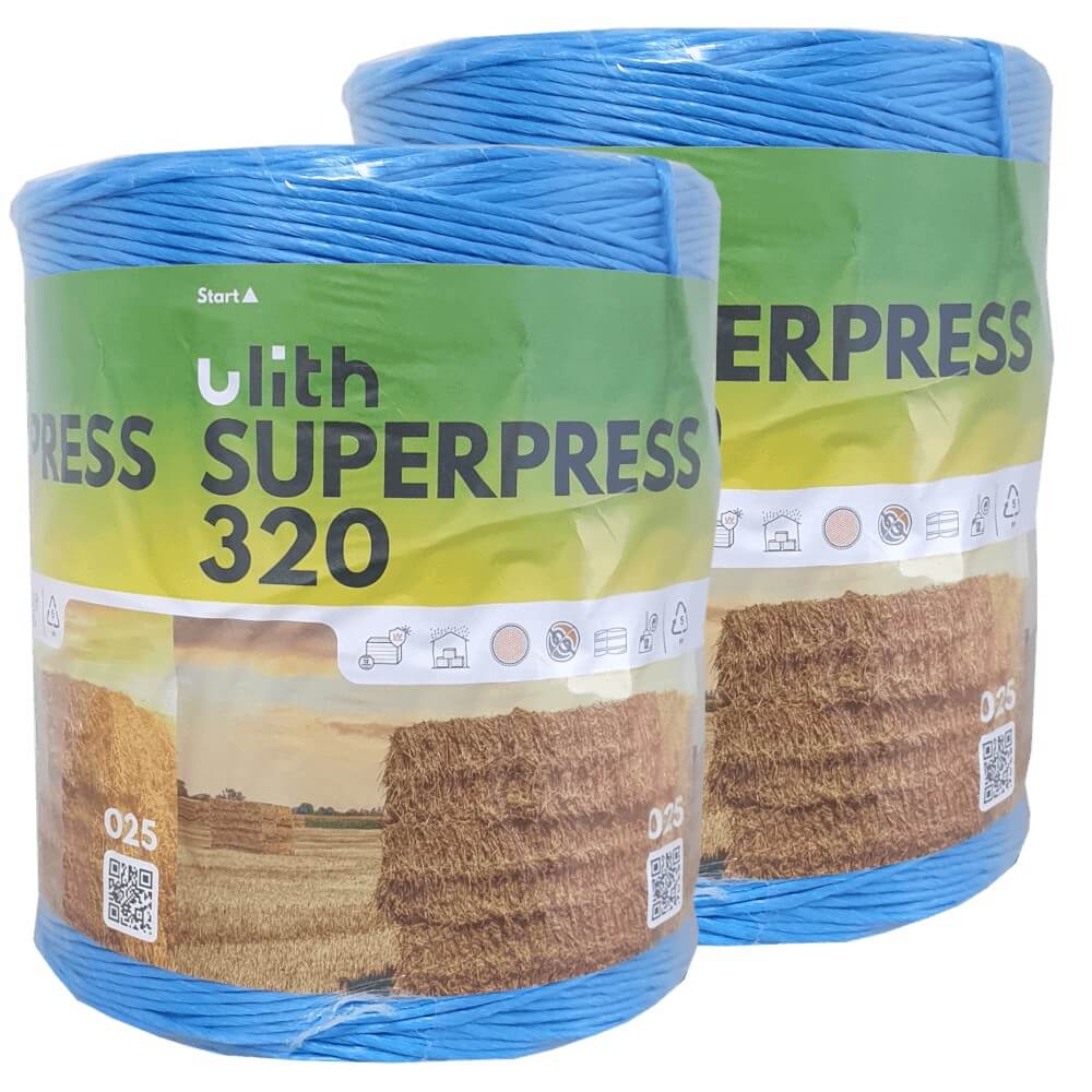 Superpress Pressengarn 10 Kg Synthetik 2x 320m/kg Blau Bindegarn Erntegarn