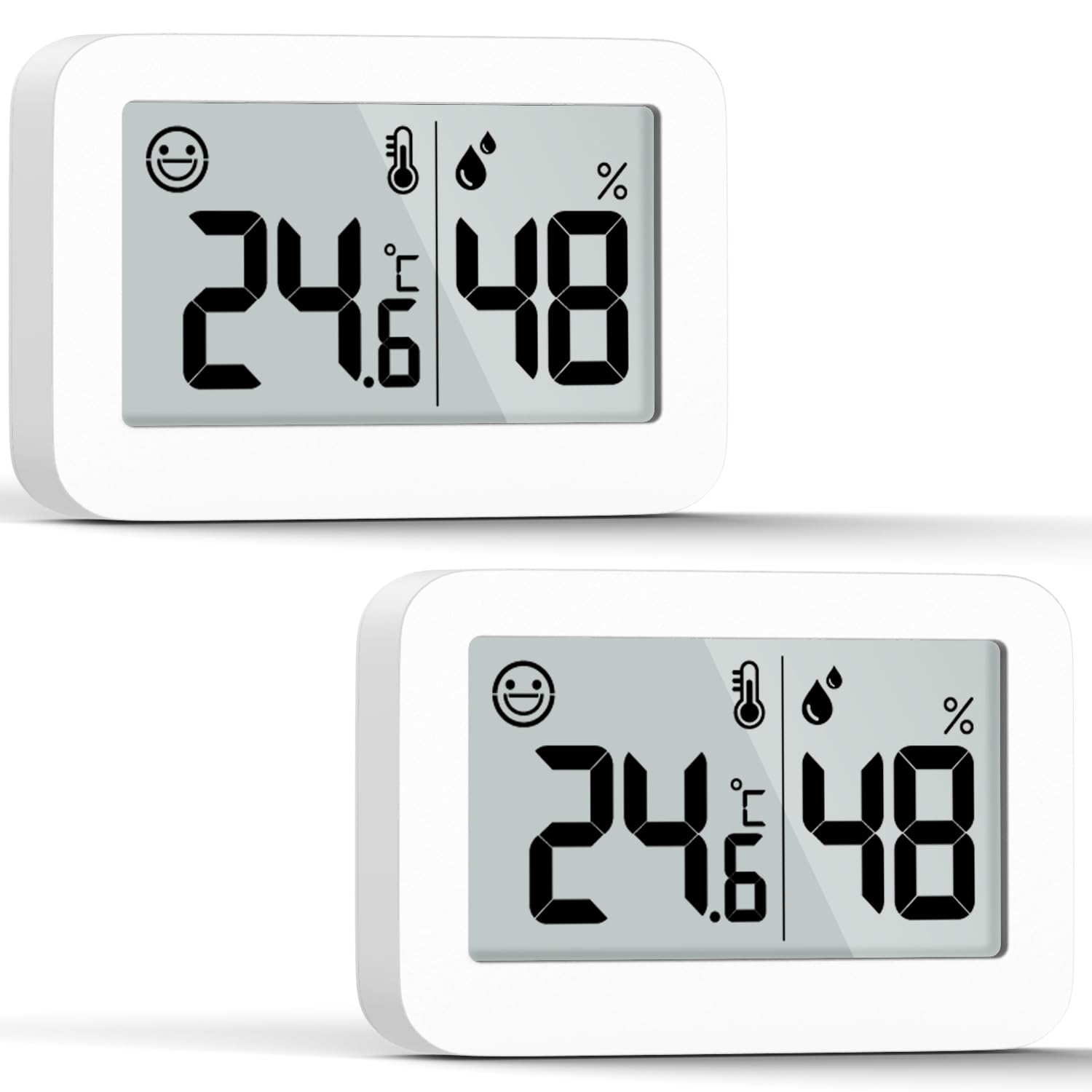 Mini-digital-hygrometer-thermometer Für Den Innenbereich (2er-pack)