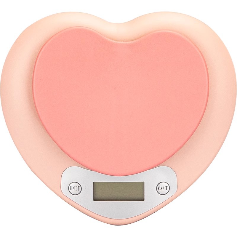 Elegante Digitale Küchenwaage Mit Lcd-bildschirm, 5 Kg Kapazität, 1 G Genauigkeit, Ideal Zum Backen (rosa)