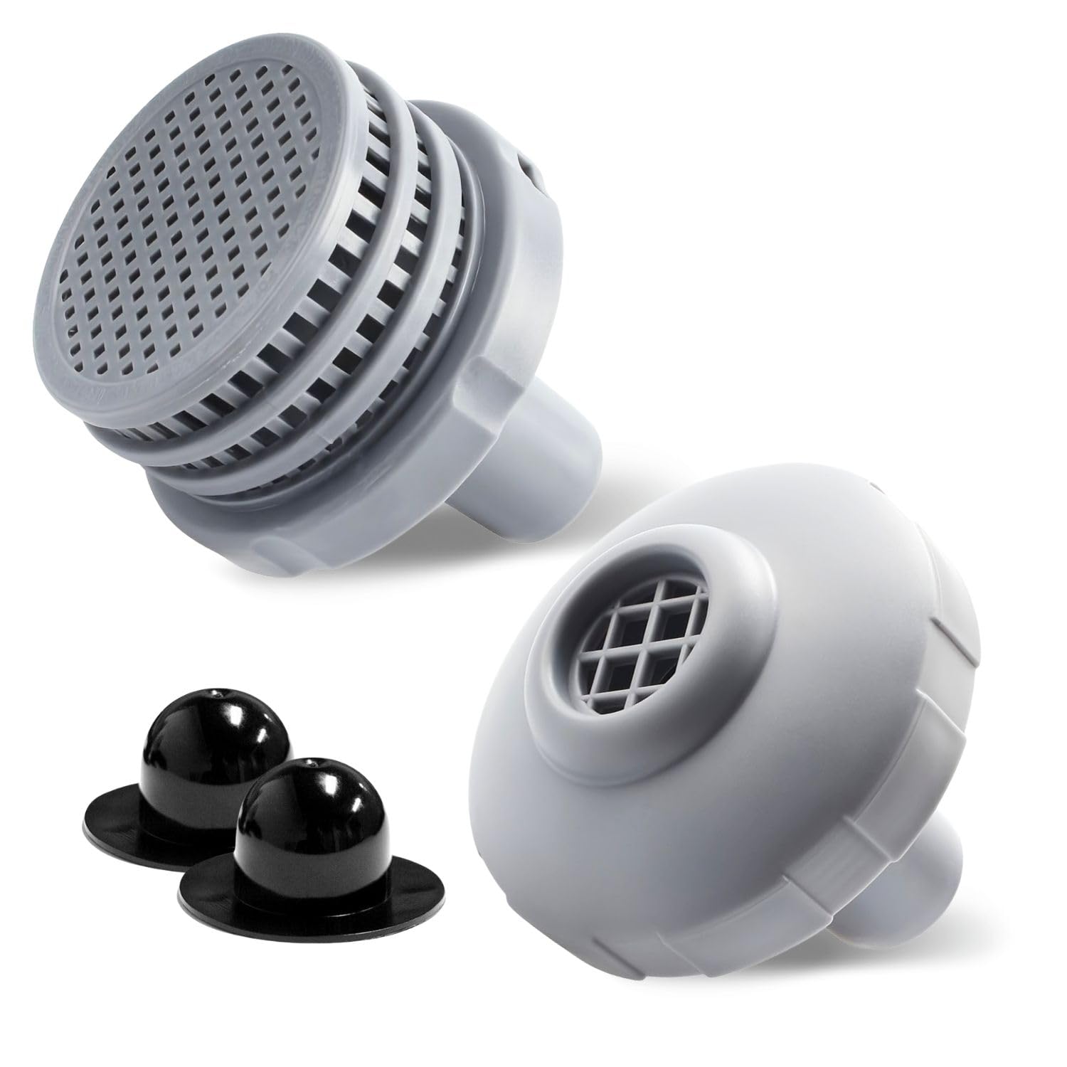 Anschlussset Für Poolfilter (32 Mm), Bestehend Aus Einer Einlassdüse, Einer Auslassdüse Und 2 Poolstopfen.