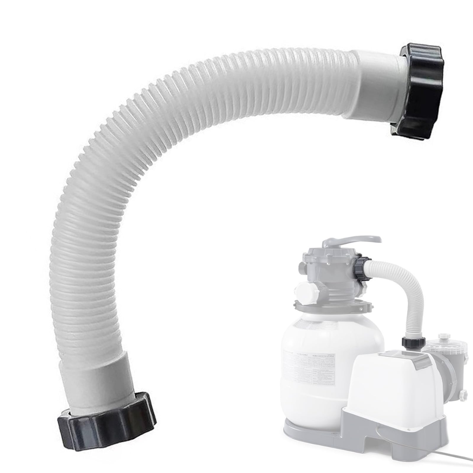 Poolfiltrationsschlauch, 40 Cm, Pumpenschlauch Für Intex-pools, Kompatibel Mit 1,5-zoll-anschlüssen.