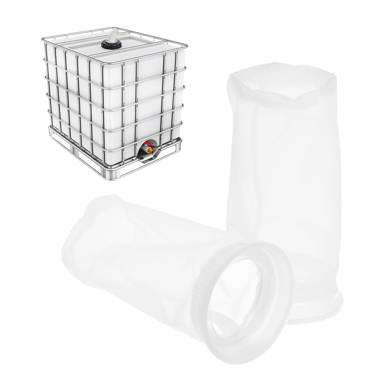 Filter Für 4-zoll-ibc-container, 3er-pack, 220 Mm Lang, Waschbares, Feinmaschiges Nylonmaterial.