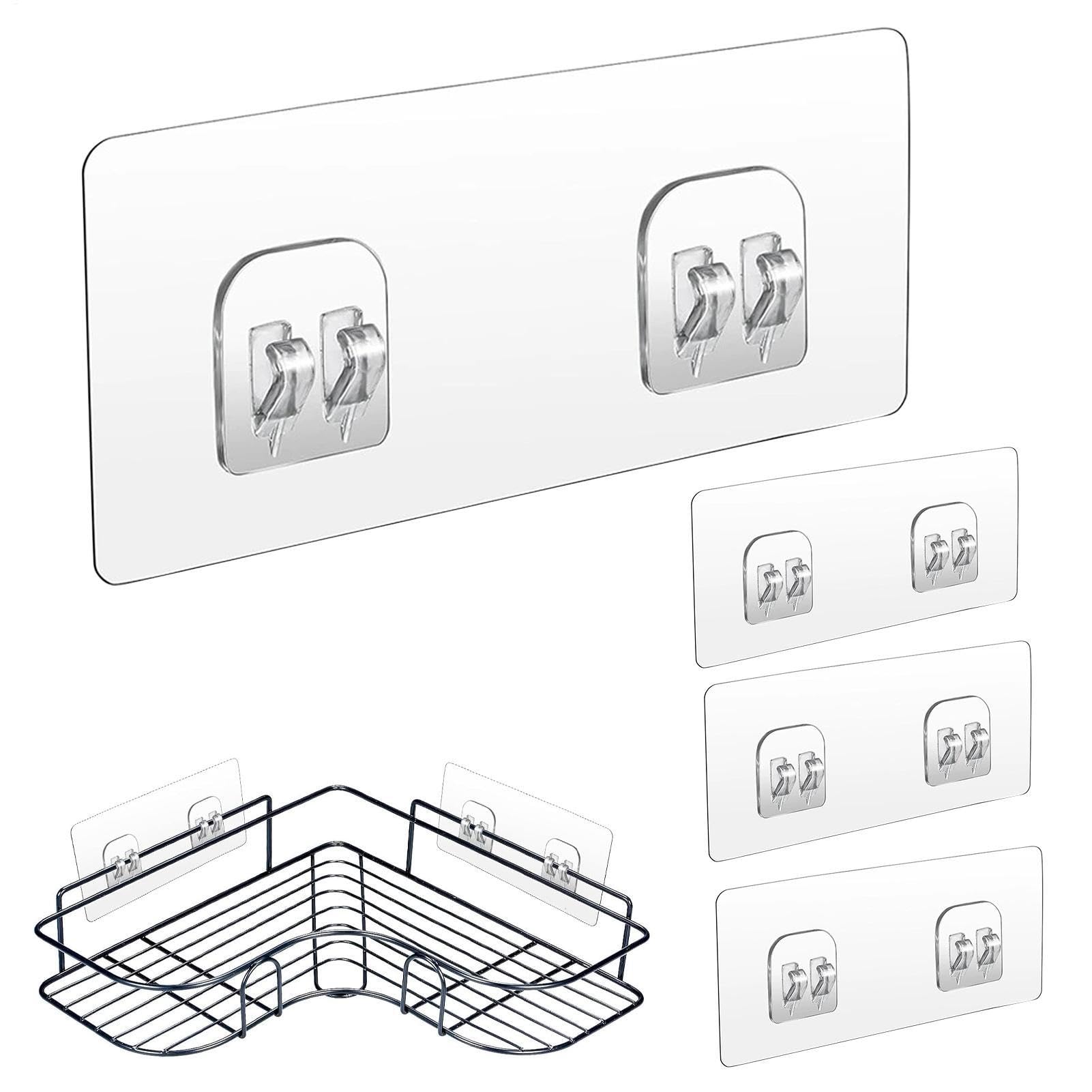 Set Mit 4 Selbstklebenden Ersatzhaken Für Duschablagen (geeignet Für Geflieste Wände/badezimmer)