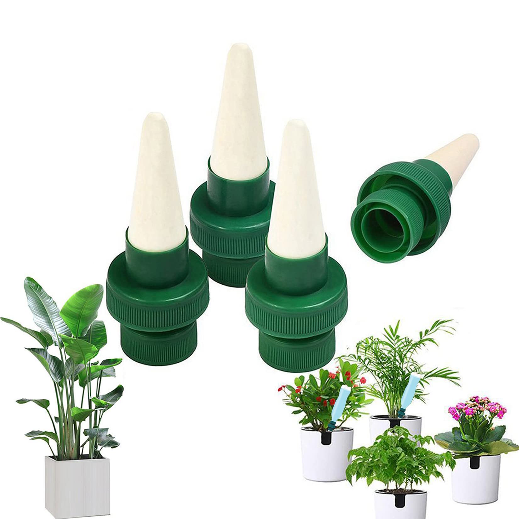 Tropfbewässerungsflasche, 4-teiliges Automatisches Keramik-bewässerungssystem, Pflanzensprenger