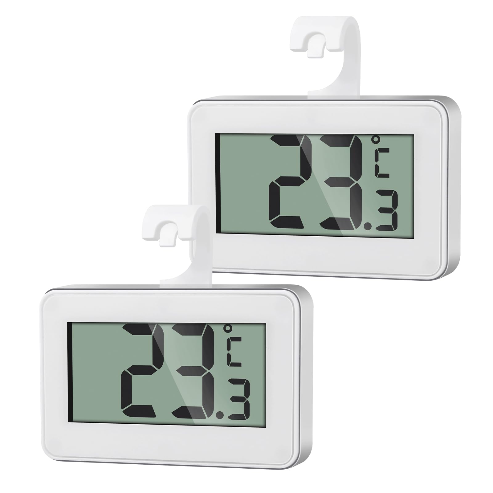 Set Mit 2 Mini-digitalthermometern Für Gefrierschrank Und Kühlschrank