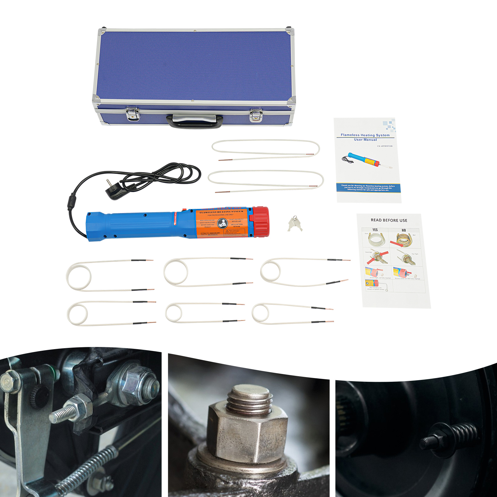Yissale-1.1kwmanuelles Erwärmen Magnetisches Induktionsheizgerät Induction Heater Bolzenentfernun