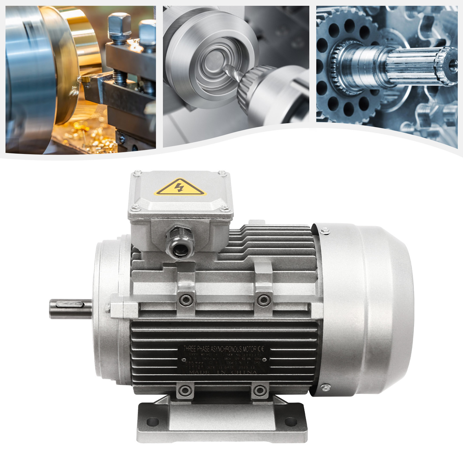 Yissale-drehstrommotor 1,5 Kilowatt, 380 Volt 1405 Umdrehungen Pro Minute 19 Millimeter Wellendurchmesser 90-sekunden-dauerbetrieb S1-dauerbetrieb Schutzart Ip55