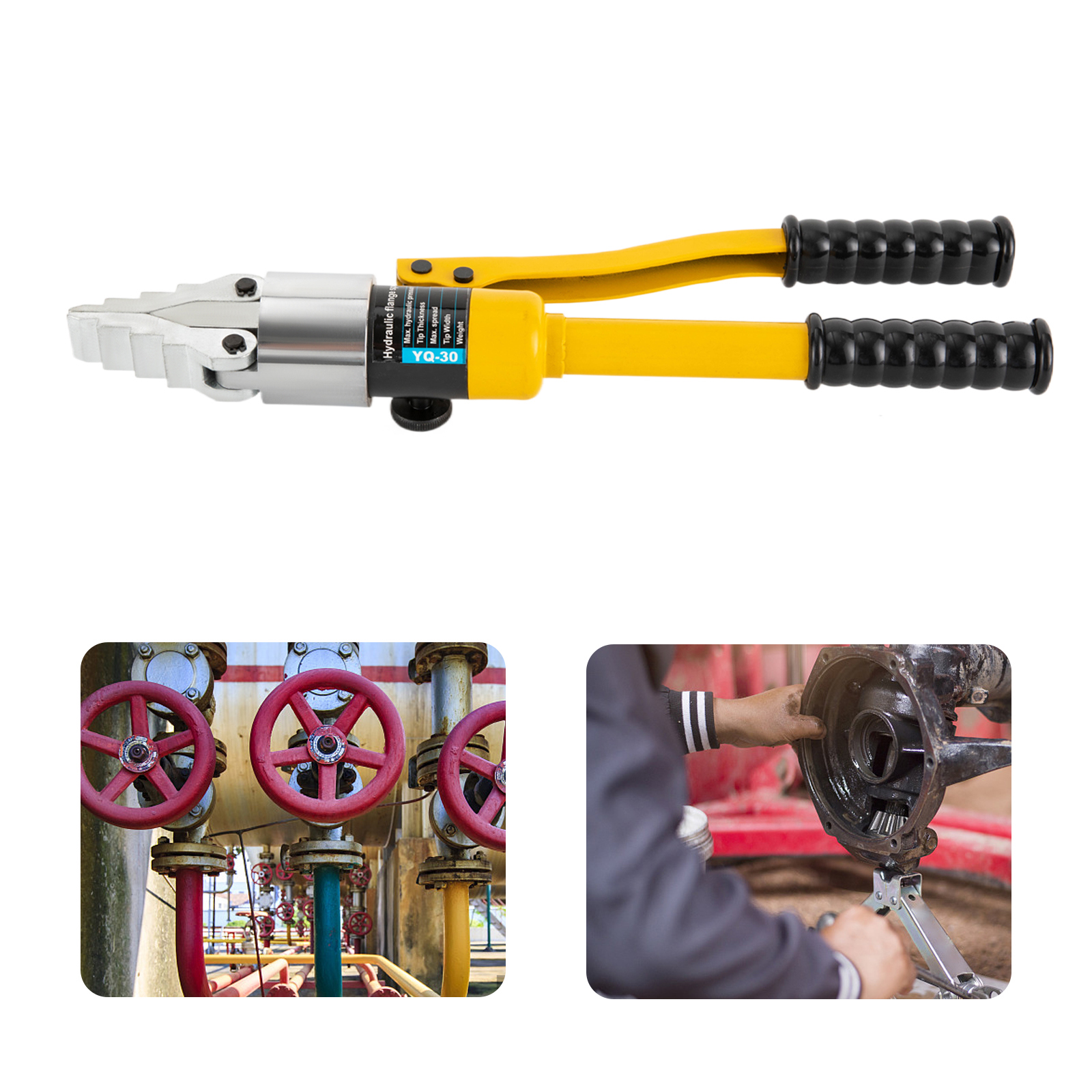 Yissale-hydraulischer Flanschspreizer - Leistungsstarker Flansch-spreizer Und Trenner Für Rohrleitungsreparaturen, Geeignet Für Bauarbeiten, Brandschutz, Enge Räume Und Höhenoperationen, Einfache Hand