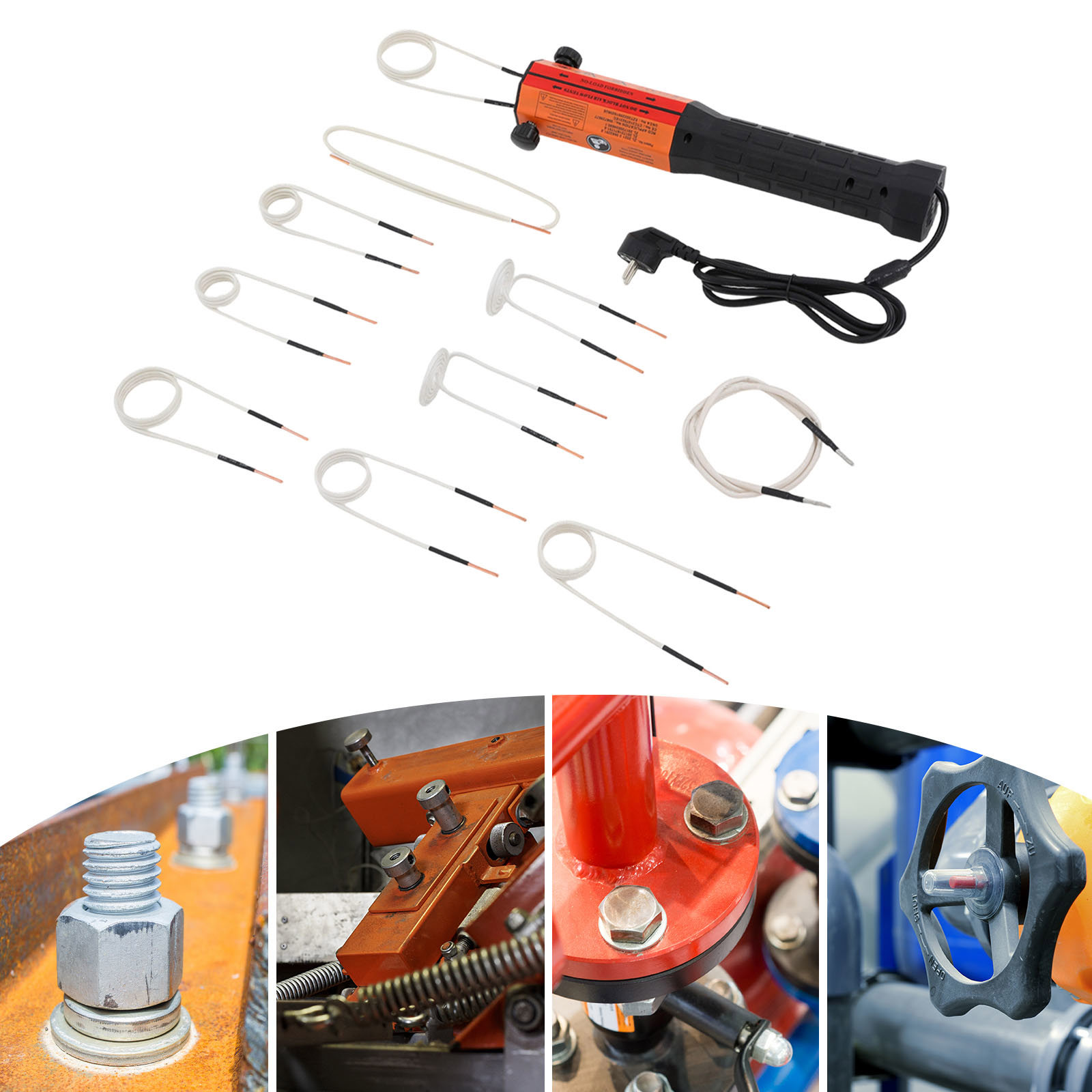 Yissale-magnetische Induktionsheizung Mit 10 Spulen Und Aufbewahrungsbox - Leistungsstarkes Bolzenheizgerät Zum Lösen Festsitzender Muttern Und Rostiger Schrauben, Ideal Für Kfz-, Maschinen- Und Metal