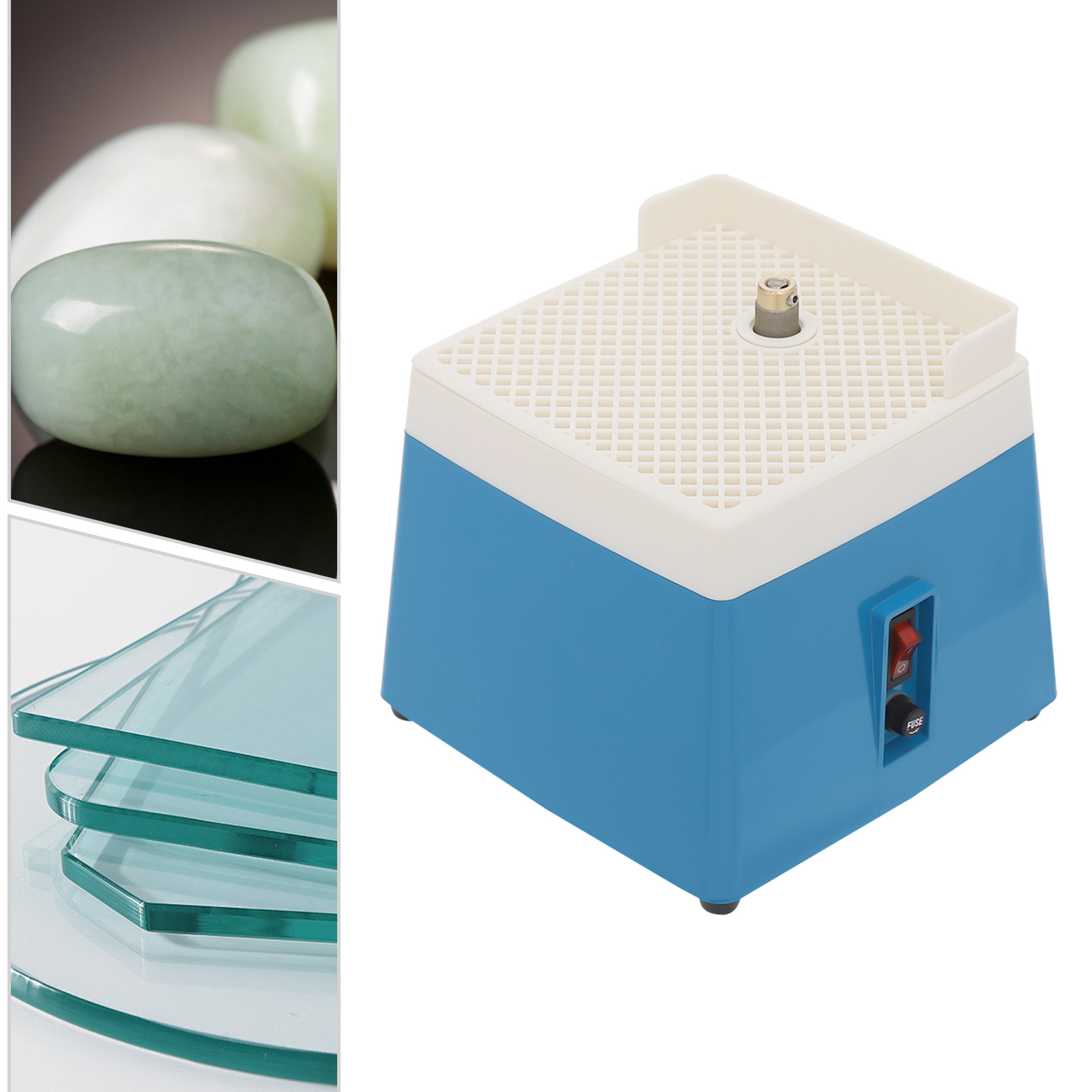 Yissale-elektrische Mini-schleifmaschine Für Glas Und Keramik - Vielseitiges Polierwerkzeug Für Buntglas, Jade, Stein Und Harte Materialien, Ideal Für Haushalt, Werkstatt, Handwerkskurse Und Fabrik, K
