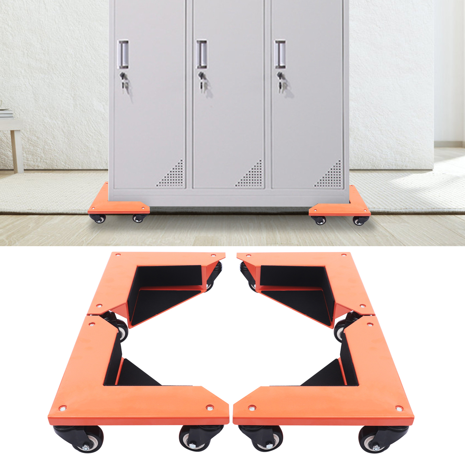 Yissale-satz Von 4 Möbelrollen, Transportrollen Für Möbel, Transportrollen Für Möbel, Maximale Tragfähigkeit 650 Kg, Transportrollen Für Möbel