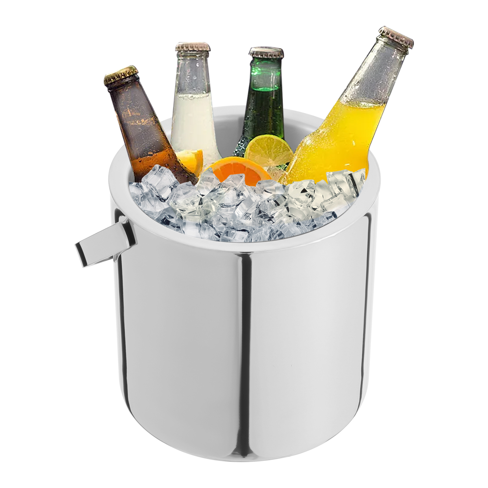 Yissale-tragbarer Eiskübel Für Wein, Sekt Und Bier - Vielseitiger Getränkekühler Mit Großem Fassungsvermögen, Ideal Für Grillpartys, Picknicks, Gartenfeste, Bars Und Strandausflüge, Robust Und Langleb