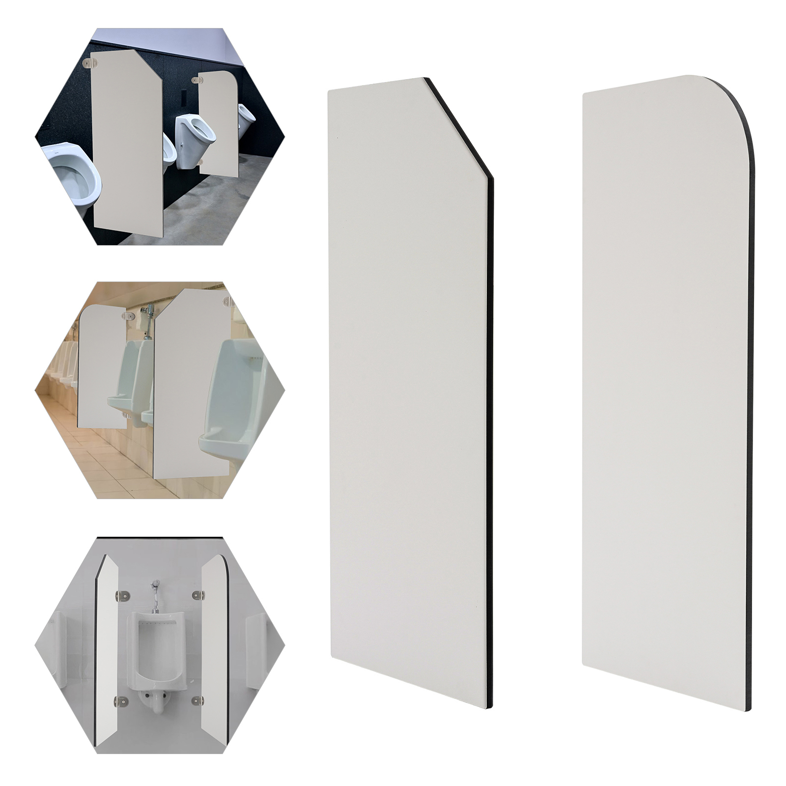 Yissale-trennwand Für Toiletten 40 X 90 Cm, Schräge Trennwand Für Toiletten, Wandtrennwand Für Badezimmer, Trennwand Für Herrentoilette, Badezimmer.