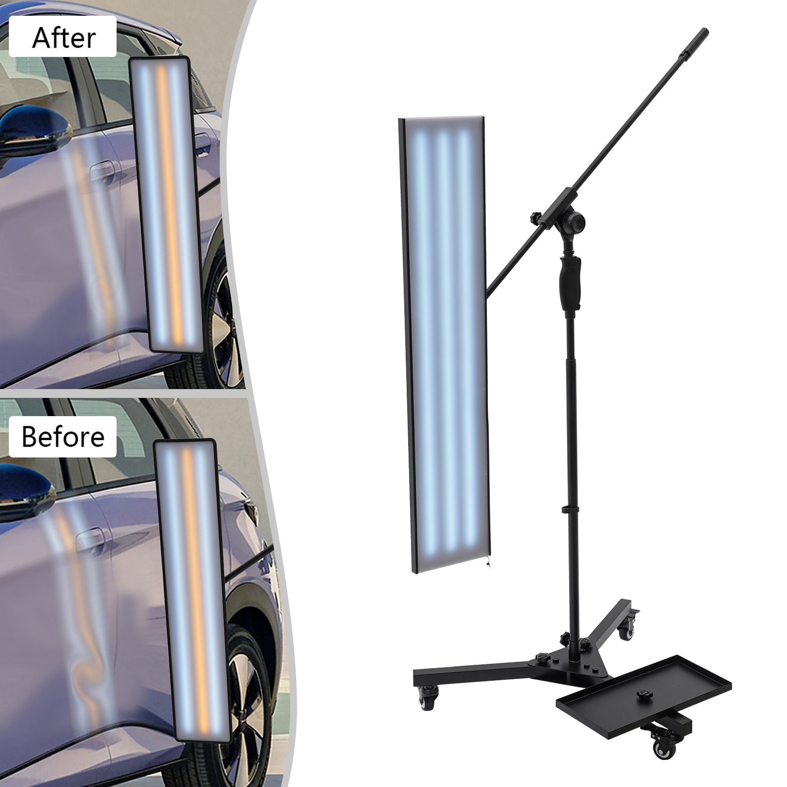 Yissale-pdr-werkzeuge Zur Ausbeulreparatur Reparatur Von Beulen An Fahrzeugen Led-lampen Mit Reflektoren Für Die Ausbeulreparatur Höhenverstellbare Lampen Zur Inspektion Von Beulen