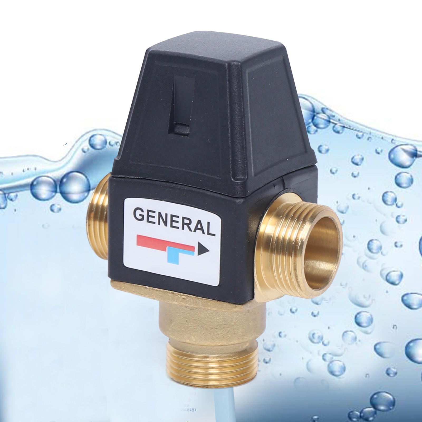 Yissale-3-wege-thermostat-mischventil Für Solaranlagen - Temperaturgeregelte Warmwassermischung Für Fußbodenheizung, Spülbecken, Dusche Und Öffentliche Spa-anlagen, Verbrühungssicher Und Zuverlässig