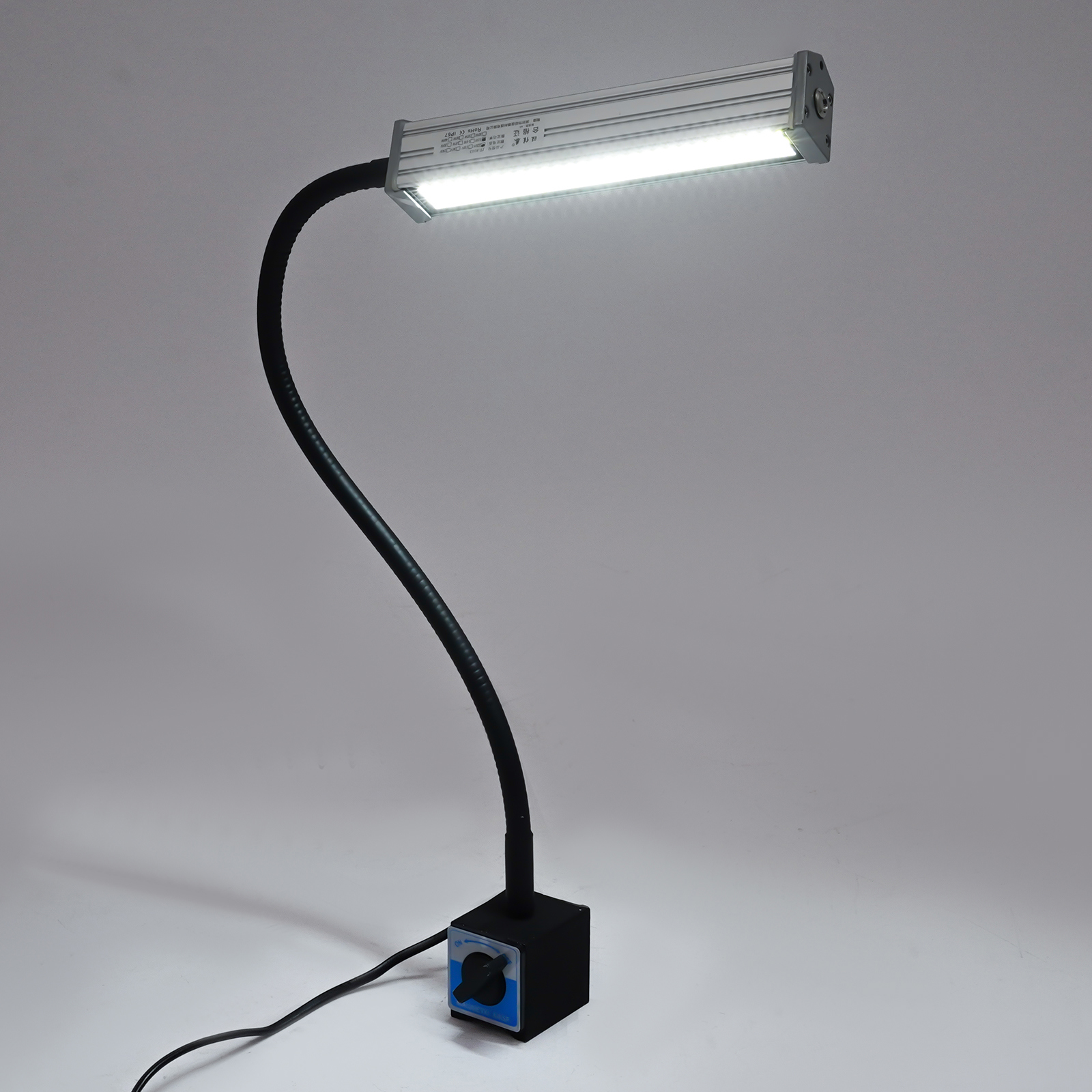 Yissale-led-magnet-arbeitsleuchte Mit Flexiblem Schwanenhals - Stark Haftende Werkstattlampe Für Cnc-maschinen, Drehbänke, Bohrmaschinen, Kfz-reparatur Und Medizinische Geräte, Vielseitig Einsetzbar A
