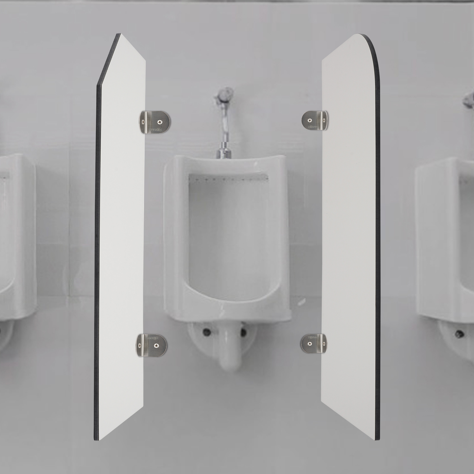 Yissale-urinal-trennwand 40 X 90 Cm, Wandtrennwand Für Herrenurinal, Urinal, Trennwand Für Urinal, Abgerundete Kanten.