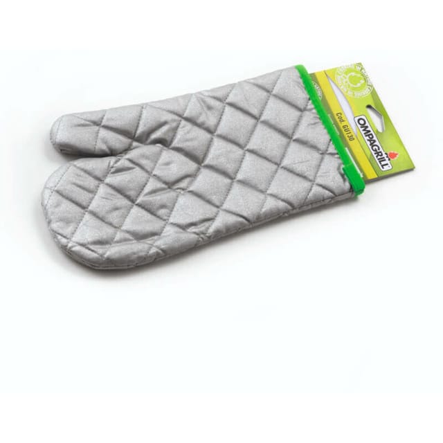 Silberfarbener Grillhandschuh