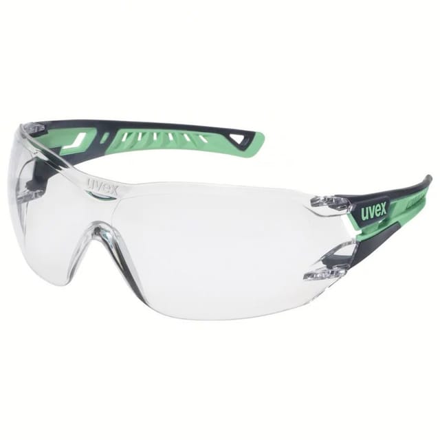 Uvex - pheos nxt 9128295 Schutzbrille inkl. UV-Schutz Grau, Grün en 166:2001, en 170:2002