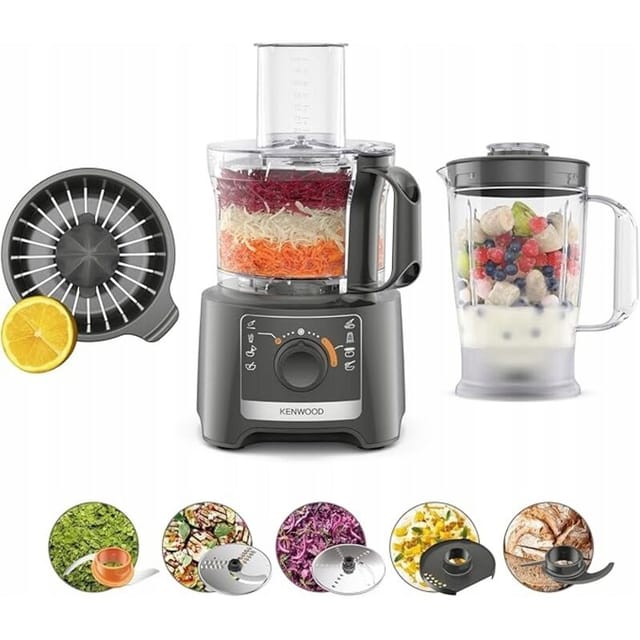 Kenwood Multi Pro Kompakter Küchenprozessor Fdp31.360gy Multifunktional 800w