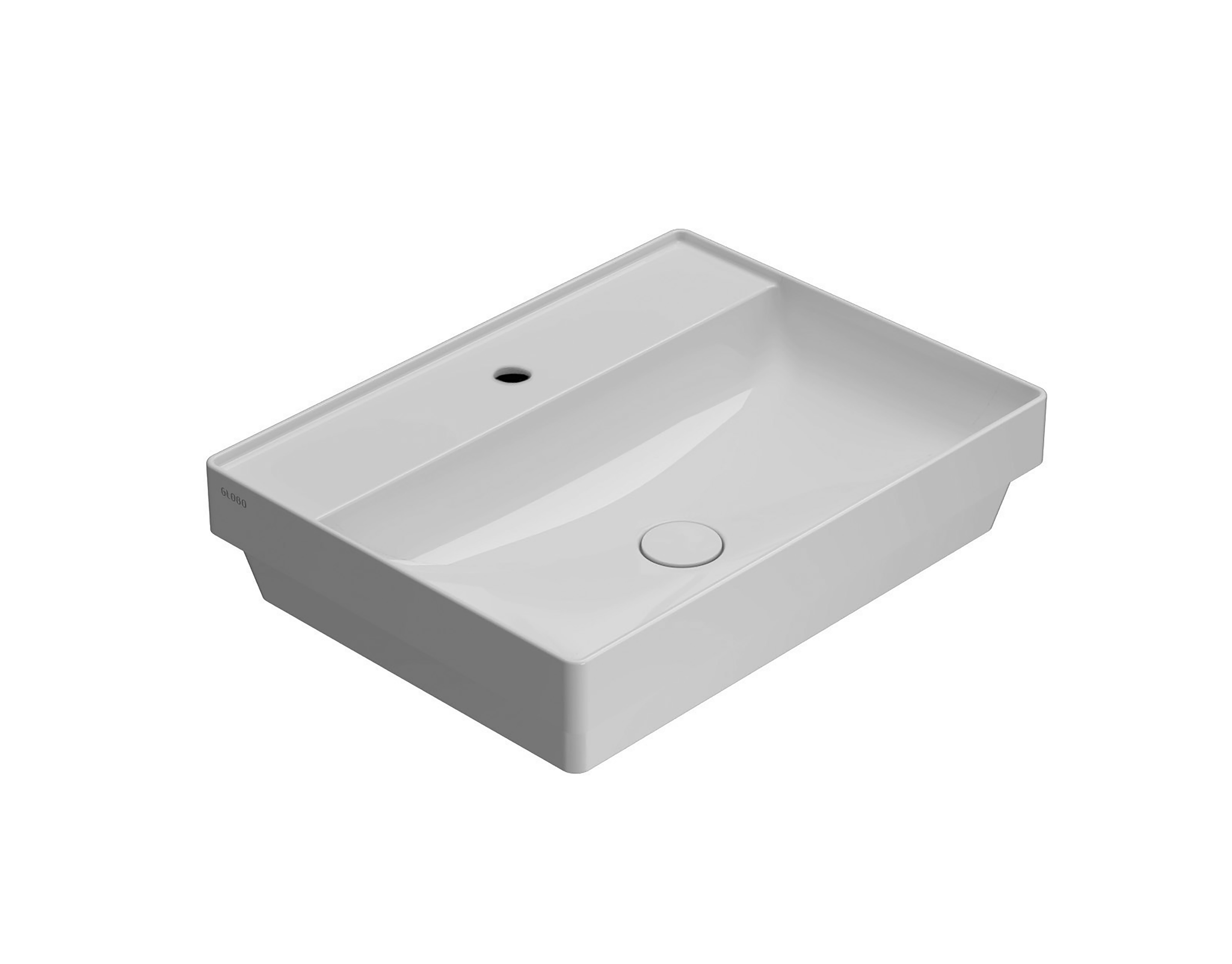 Keramik-einbauwaschtisch 61x46 Cm Globo T-edge B6r62bi Weiß - Keramik