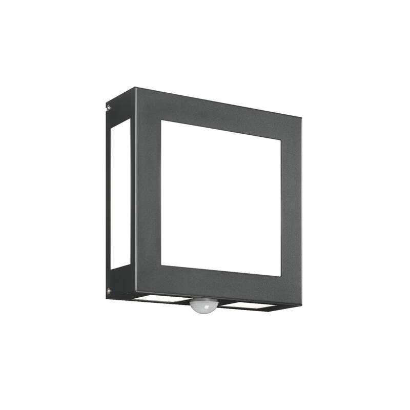 [gebraucht] B-ware Cmd Außenwandleuchte Legendo Mit Bewegungsmelder Ip44 Anthrazit 28x28cm 2x60w