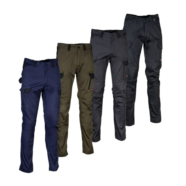 Cofra Nayba Super-Stretch-Arbeitshose - 54 (EU) - Anthrazit