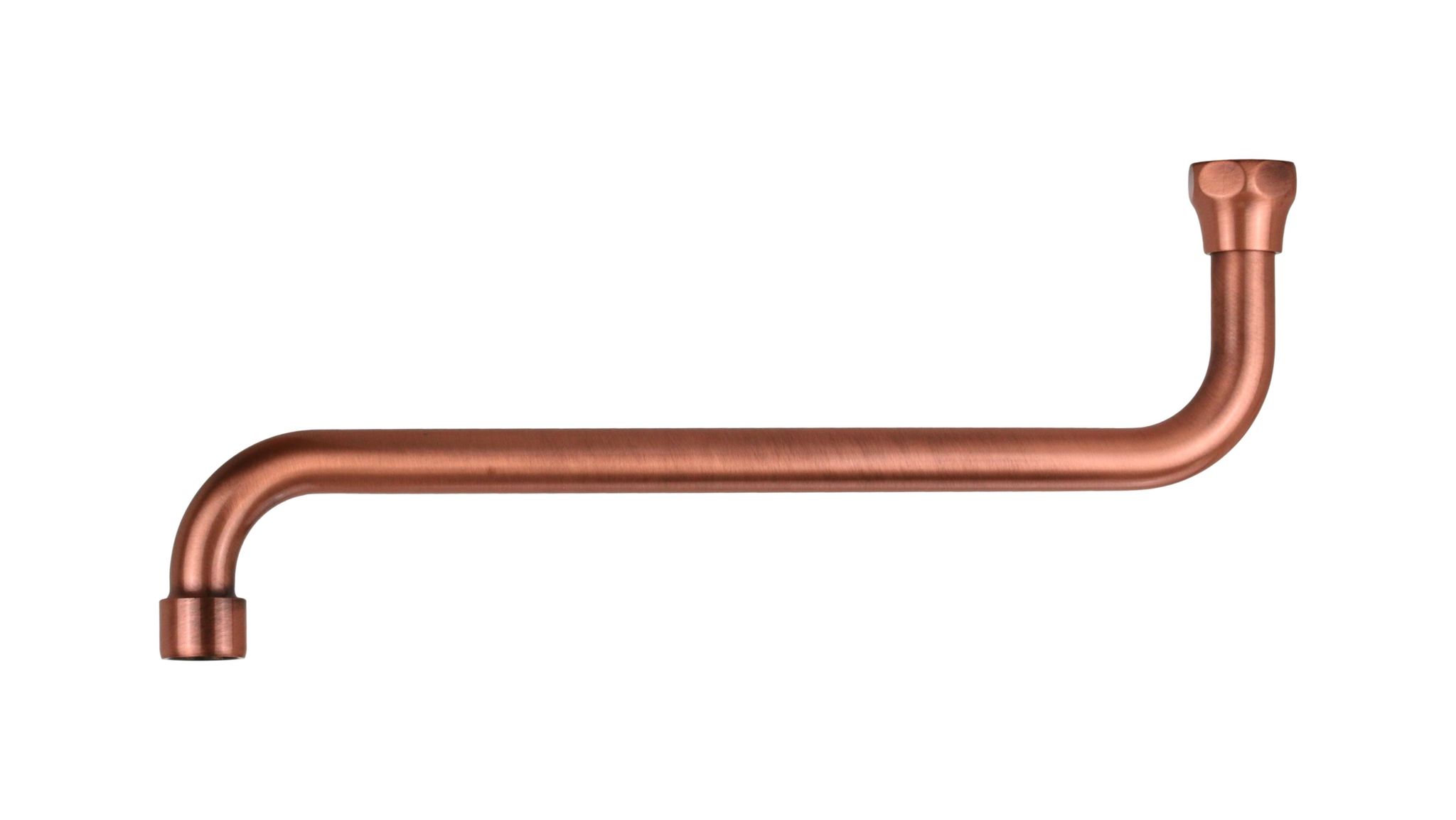 Verlängerter S-förmiger Ersatzschaft Ø18 Mm Länge 30 Cm In Antiker Kupferfarbe De Borri C506/300r Kupfer