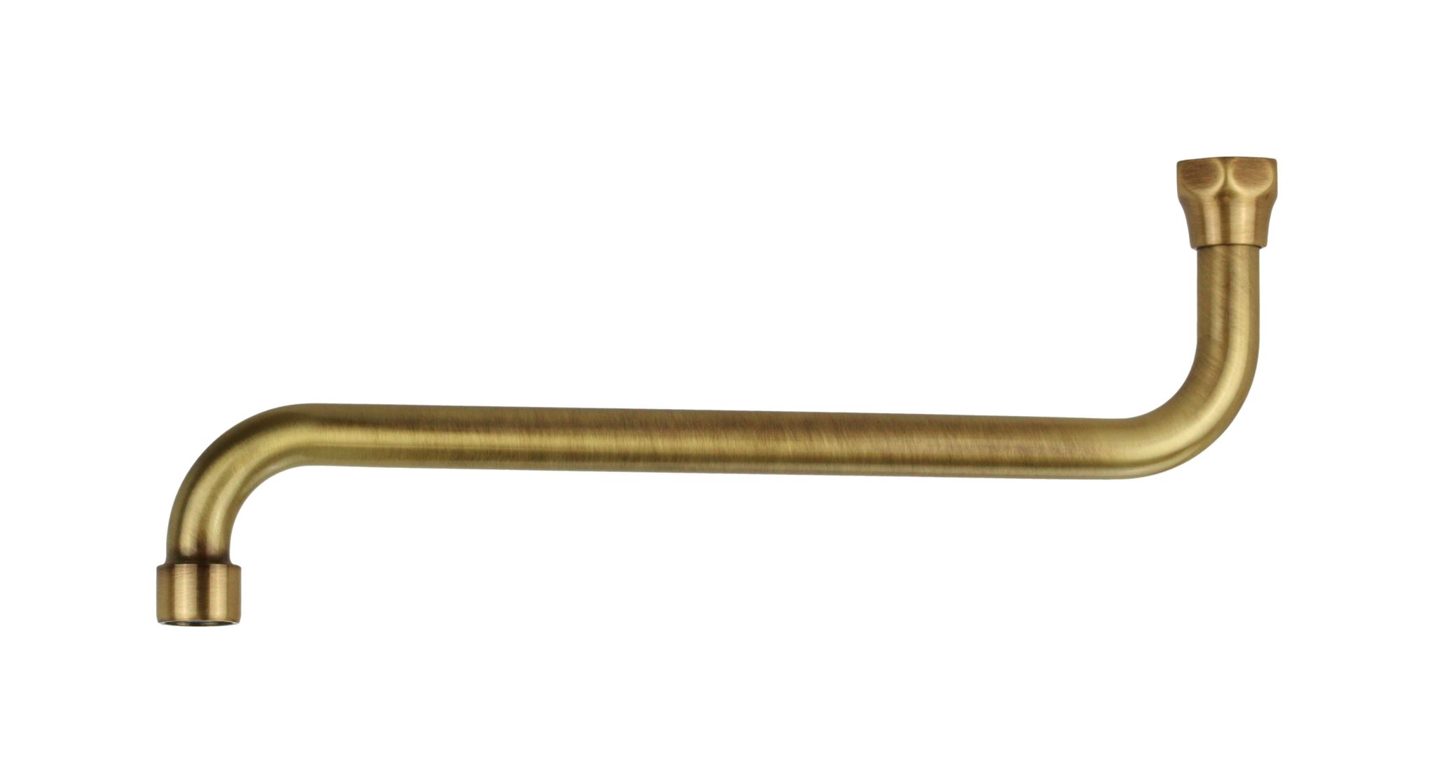 Verlängerter S-förmiger Ersatzlauf Ø18 Mm Länge 30 Cm In Antiker Bronzefarbe De Borri C506/300b Bronze