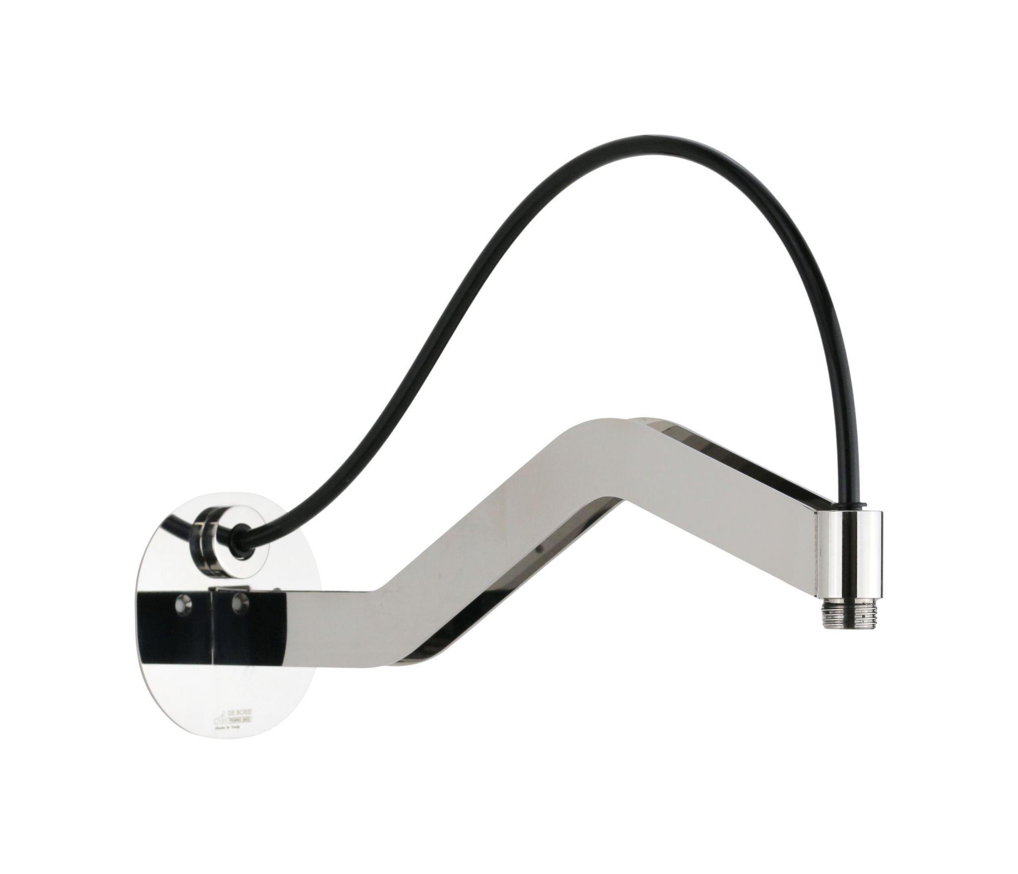 Duscharm Aus Verchromtem Messing Im Minimalistischen Design, Länge 35 Cm De Borri Naked D-25500/c Chrom
